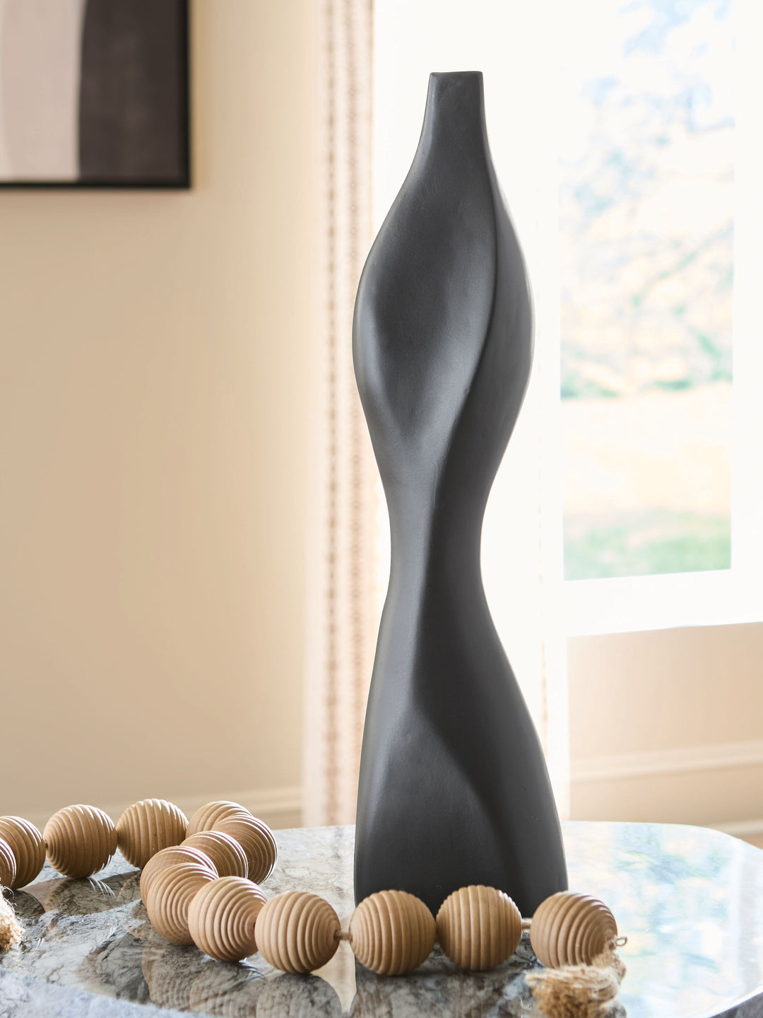 Judsen - Vase - 21.25" - Black by Ashley Furniture product image