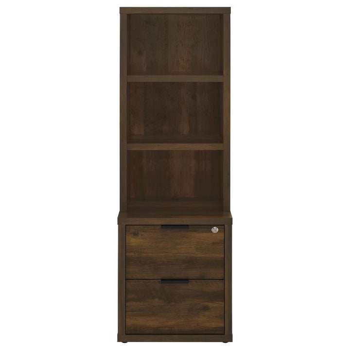 Westpark - 3 Piece Wall Unit Bookcase Set With USB - Dark Pine