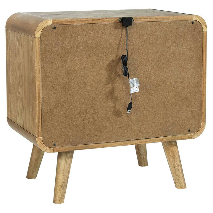 Robyn - 2-Drawer Nightstand Bedside Table - Light Ash