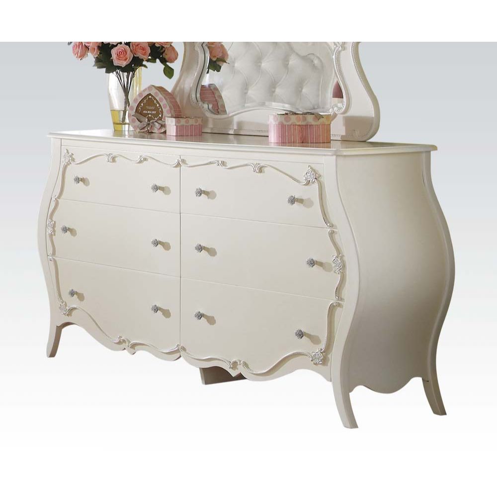 Edalene Dresser in Pearl White