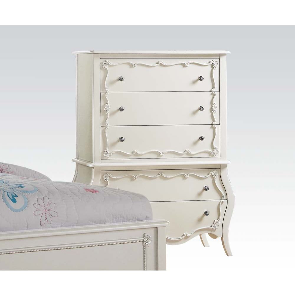 Edalene Chest in Pearl White