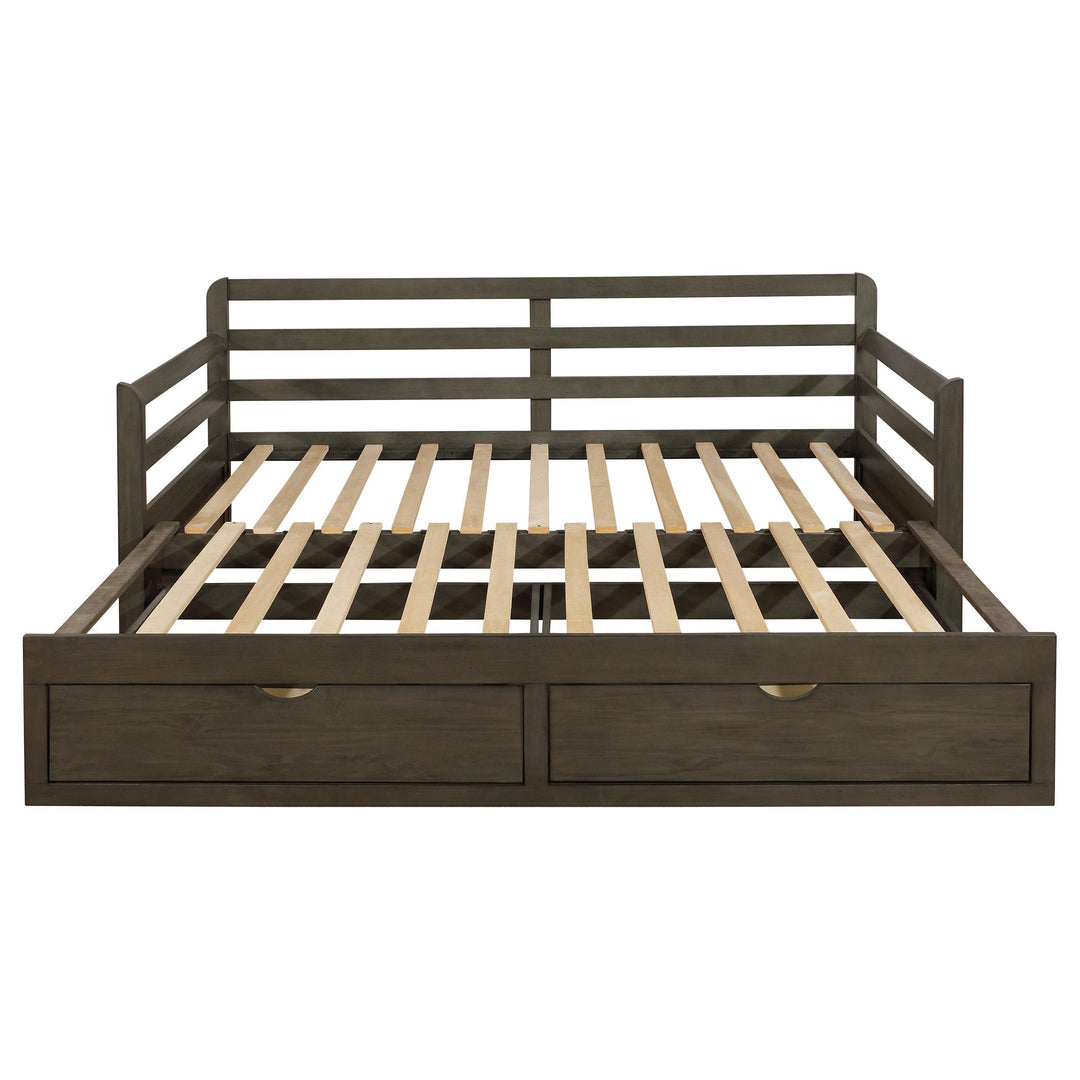Coaster Furniture 305706 Sorrento 2-drawer Twin XL Daybed with Extension Trundle Grey