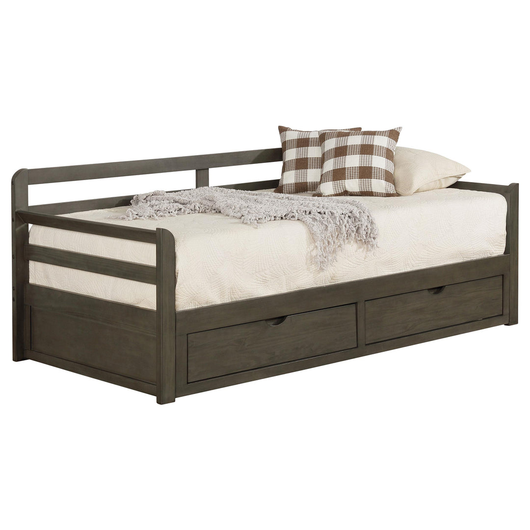 Coaster Furniture 305706 Sorrento 2-drawer Twin XL Daybed with Extension Trundle Grey