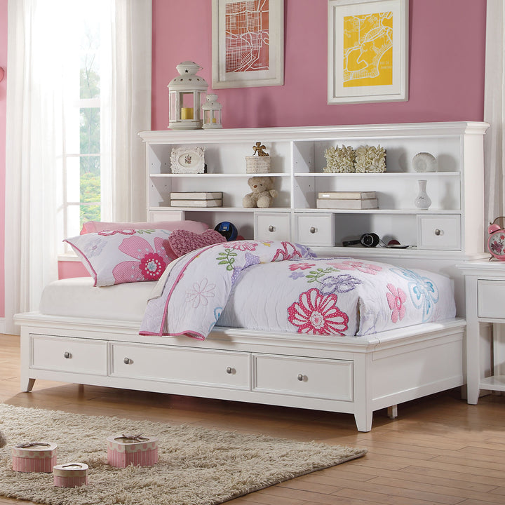 Lacey Daybed with Storage (Twin) in White
