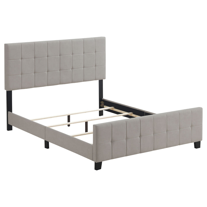 Fairfield - Upholstered Eastern King Panel Bed - Beige