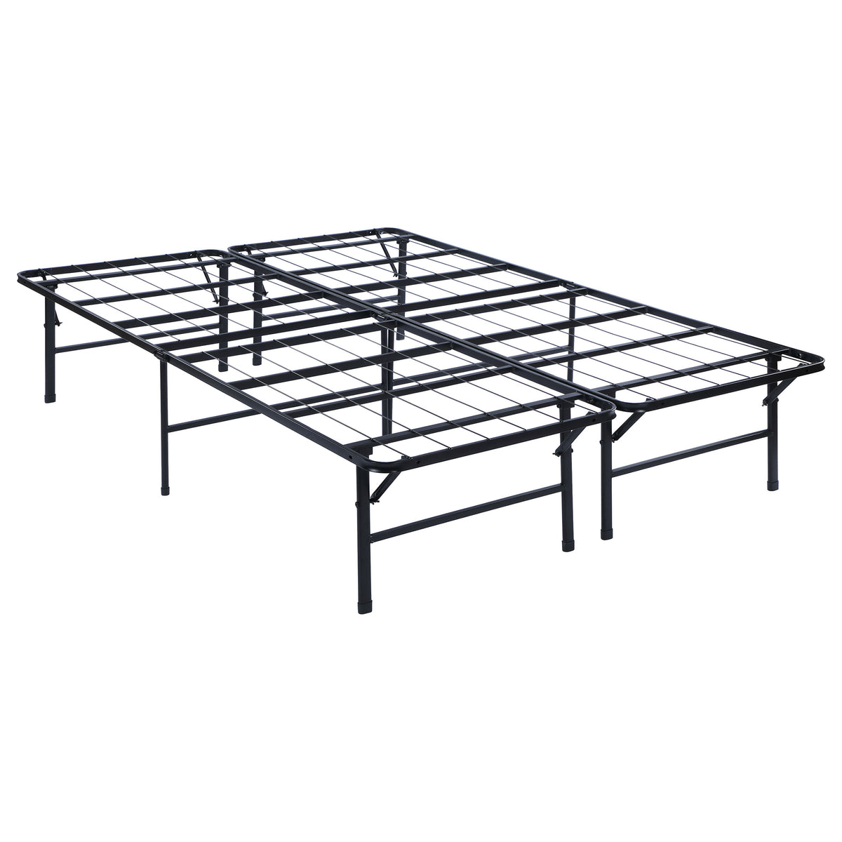 Mabel - Metal Eastern King Mattress Support Platform Bed - Black