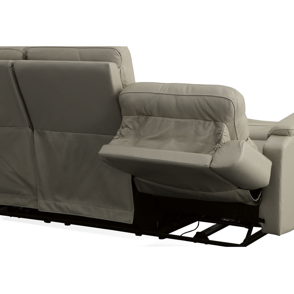 Easton Power Reclining Sofa With Power Headrests & Lumbar Dove