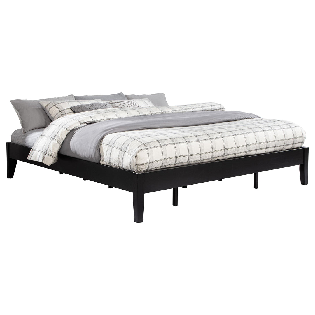 Coaster Furniture 306129KW Hounslow California King Universal Platform Bed Black