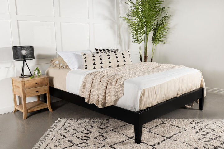 Coaster Furniture 306129KW Hounslow California King Universal Platform Bed Black