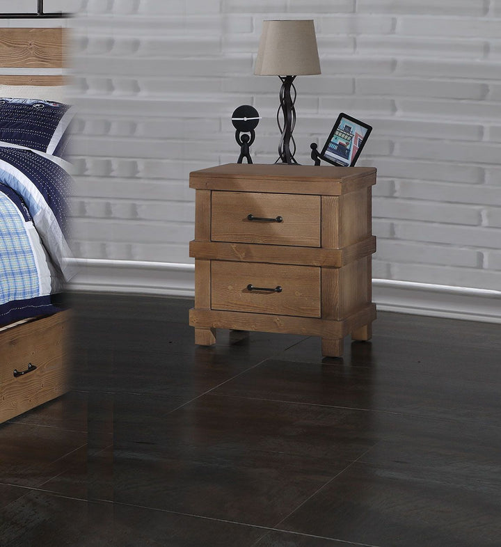 Adams Nightstand in Antique Oak Finish