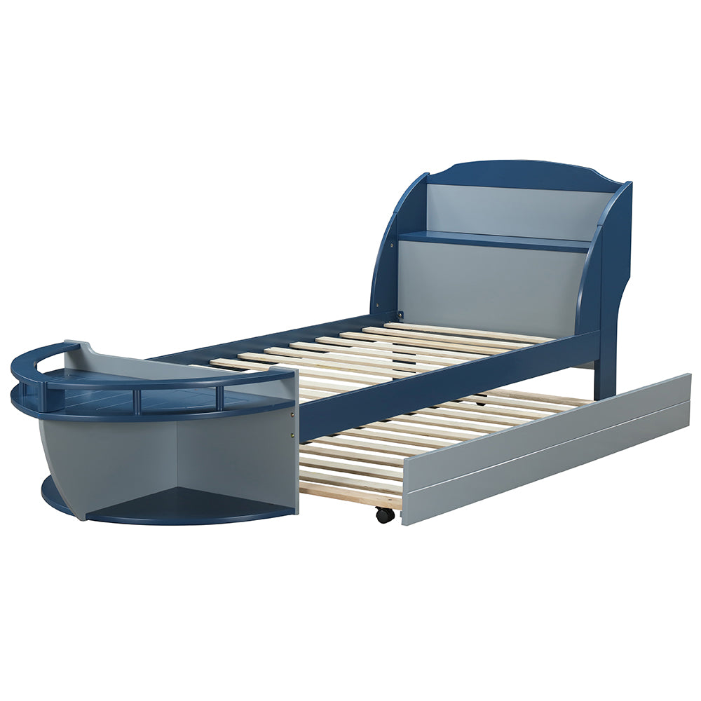 Neptune II Trundle (Twin)-Optional in Gray