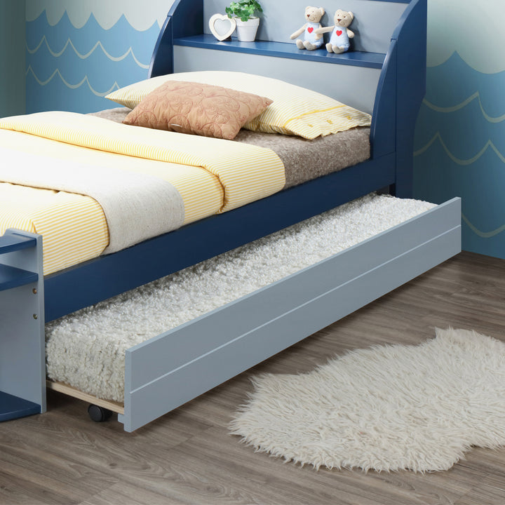 Neptune II Trundle (Twin)-Optional in Gray