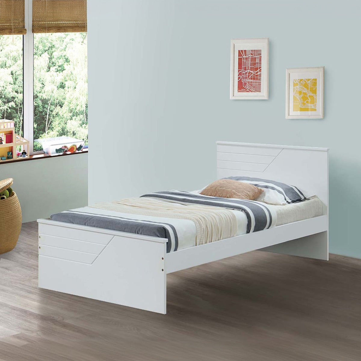 Ragna Twin Bed in White