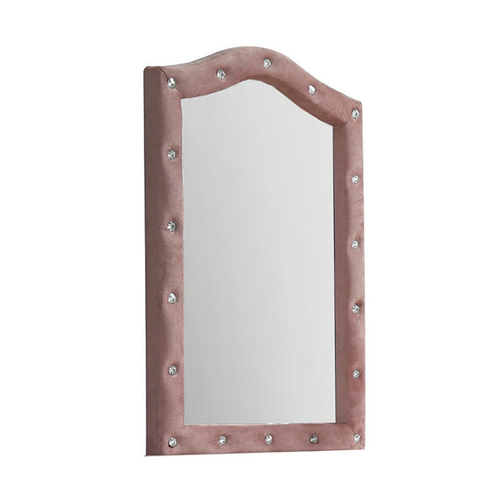 Reggie Mirror in Pink Fabric