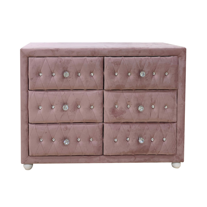 Reggie Dresser in Pink Fabric