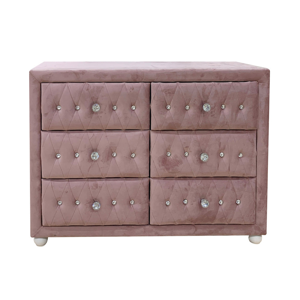 Reggie Dresser in Pink Fabric