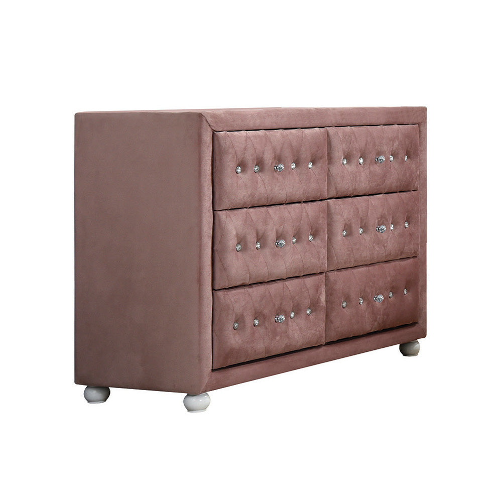 Reggie Dresser in Pink Fabric