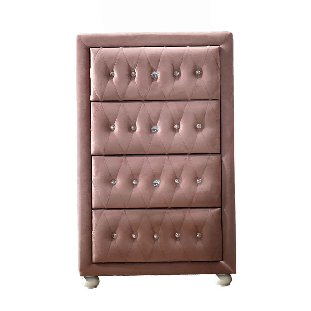 Reggie Chest in Pink Fabric