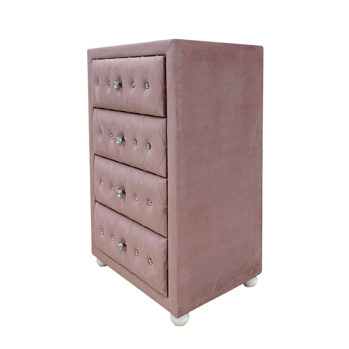 Reggie Chest in Pink Fabric