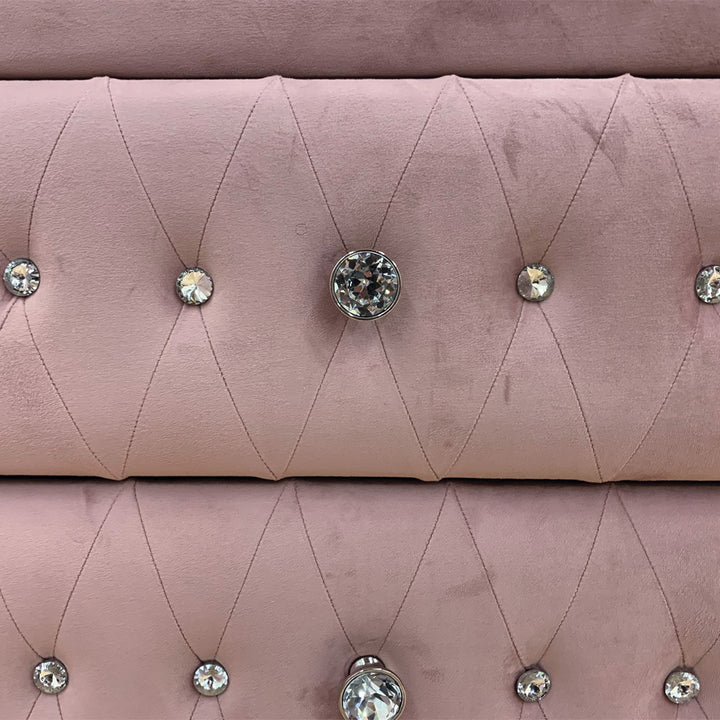 Reggie Chest in Pink Fabric