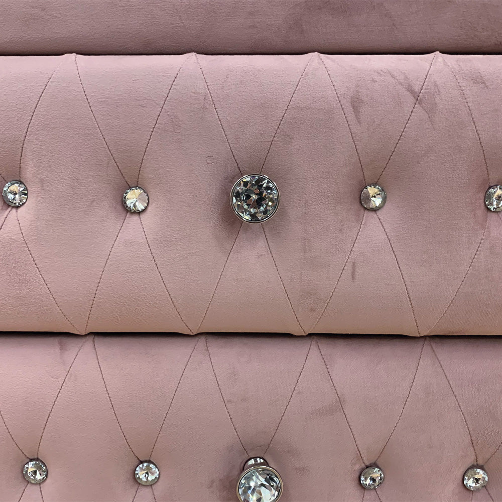 Reggie Chest in Pink Fabric