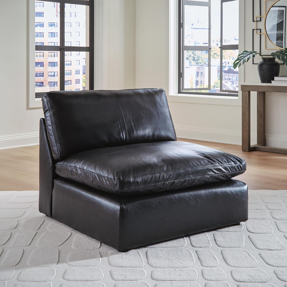 Emilia 7-Piece Sectional - Black (2)