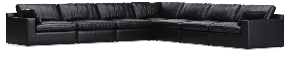 Emilia 7-Piece Sectional - Black (1)
