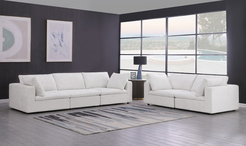 DivanItalia 1100 2-Piece Sofa Set – Top-Grain Italian Leather - Pearl