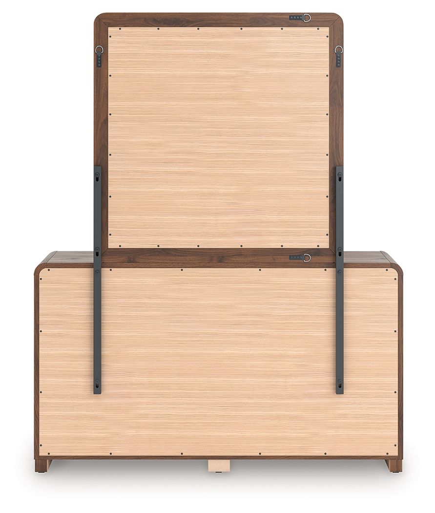 Fortlorn - Dresser And Mirror - Walnut Brown by Ashley Furniture product image