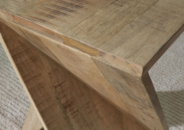 Zalemont - Accent Table - Distressed Brown