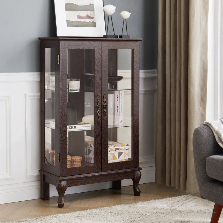 elegant-and-refined-cherry-curio-cabinet-with-tempered-glass-doors