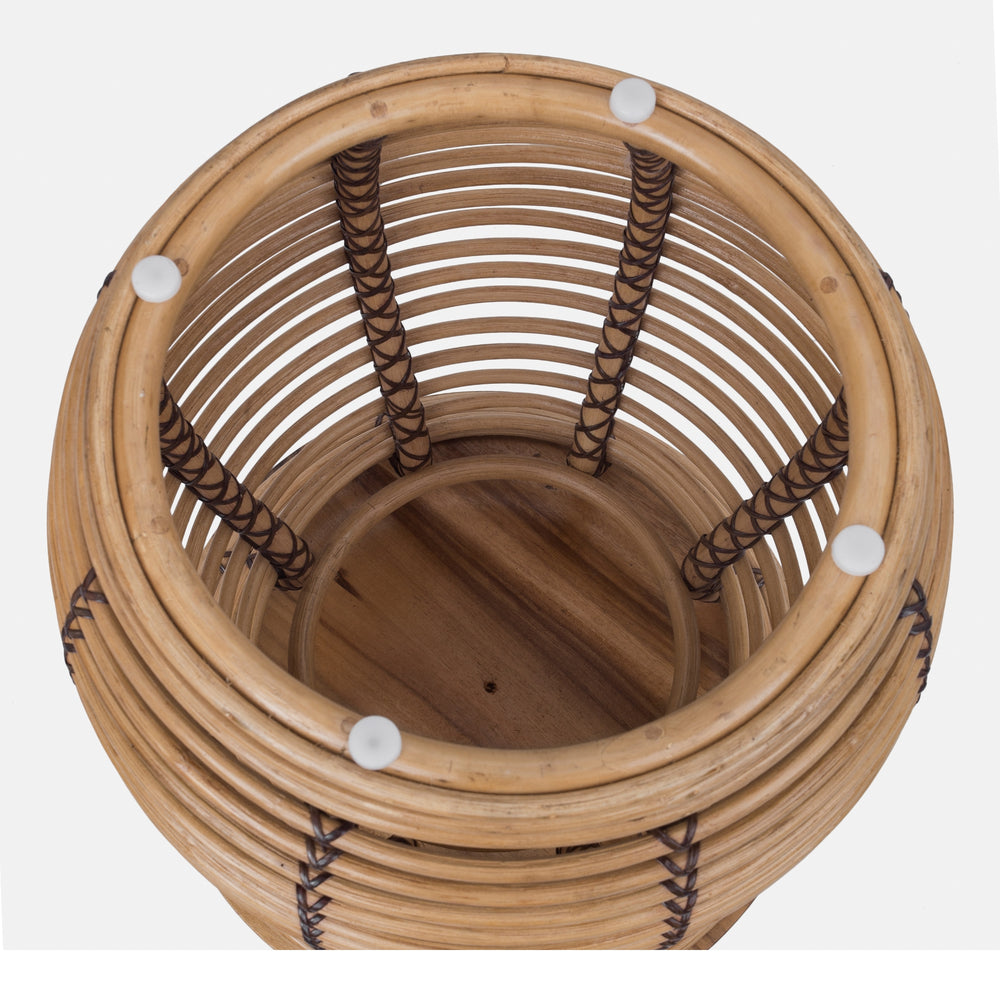 Quito Rattan Side/End Table with Wood Top - Honey - view 4