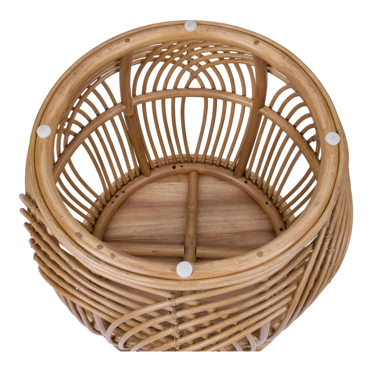 Arlo Rattan Side/End Table with Wood Top - Honey - view 4
