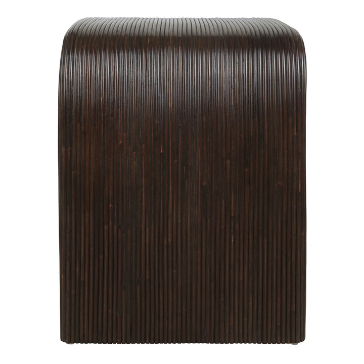 Kyran Rattan Side/End Table - Espresso Brown - view 5