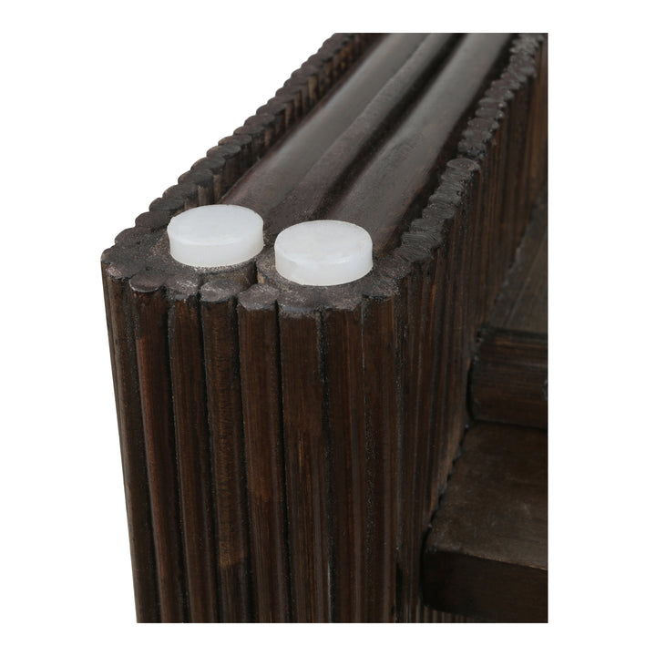 Kyran Rattan Side/End Table - Espresso Brown - view 7