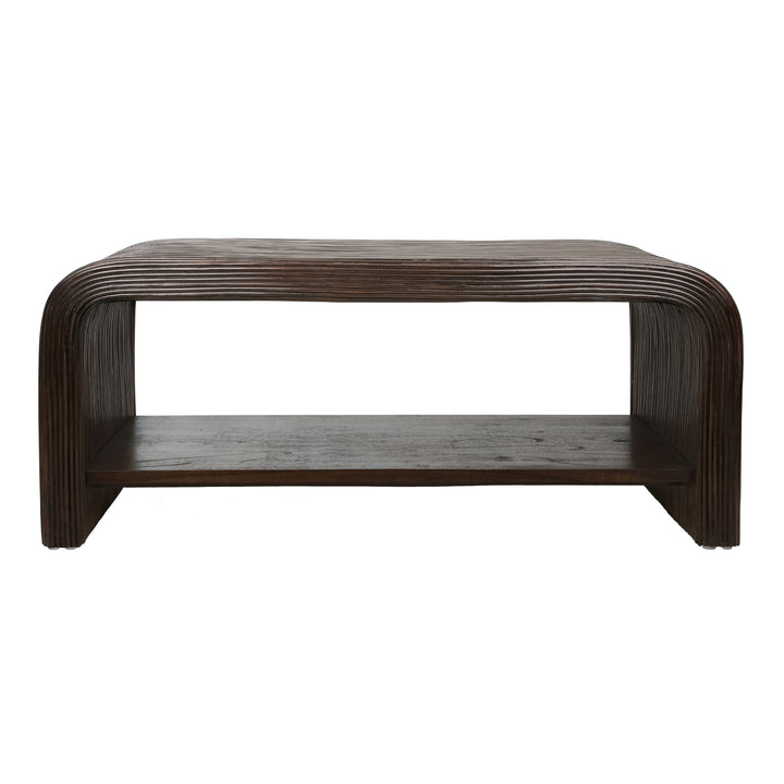 Kyran Rattan Coffee Table - Espresso Brown - view 4