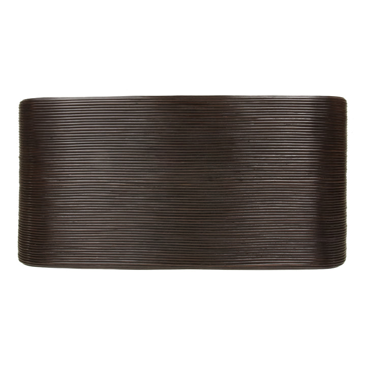Kyran Rattan Coffee Table - Espresso Brown - view 6