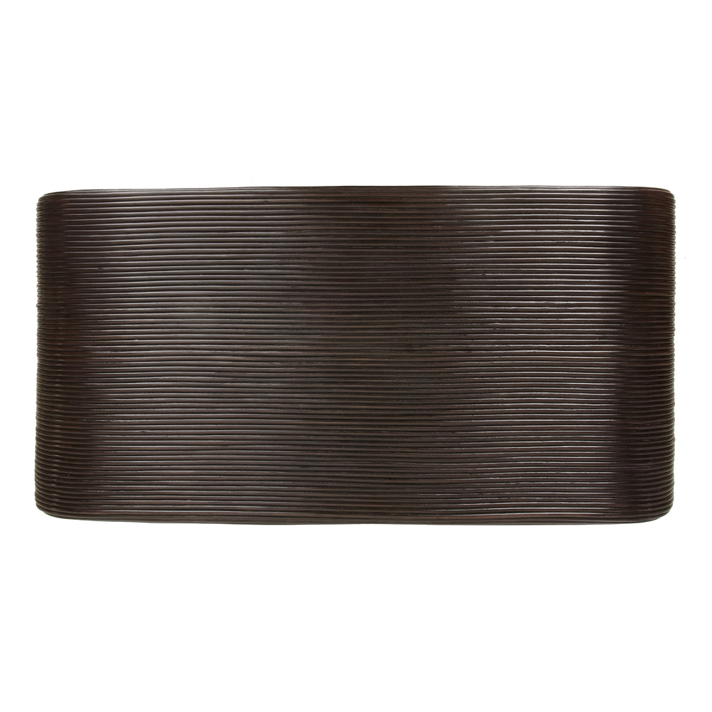 Kyran Rattan Coffee Table - Espresso Brown - view 6
