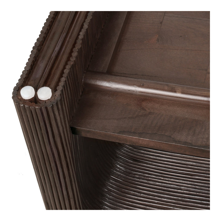 Kyran Rattan Coffee Table - Espresso Brown - view 7