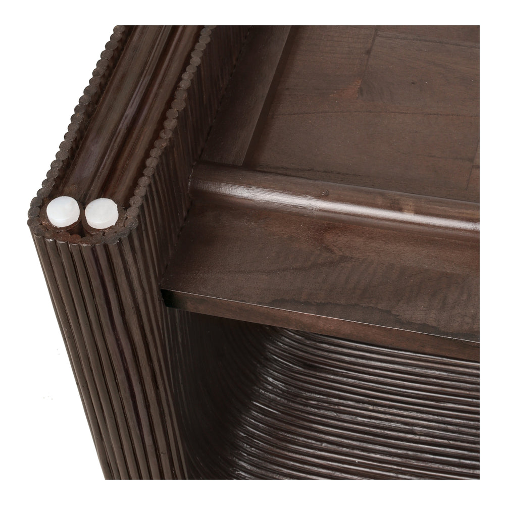 Kyran Rattan Coffee Table - Espresso Brown - view 7