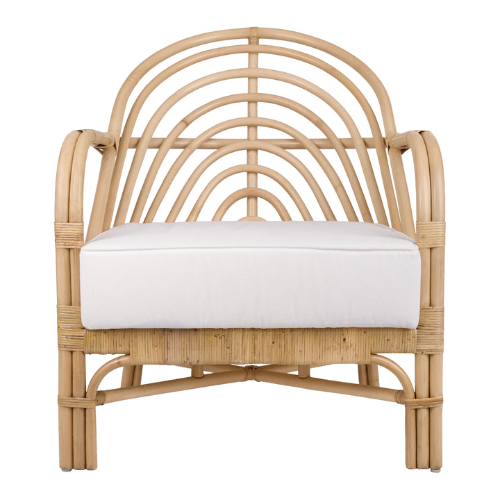 Lana Rattan Accent Arm Chair - Natural - view 3