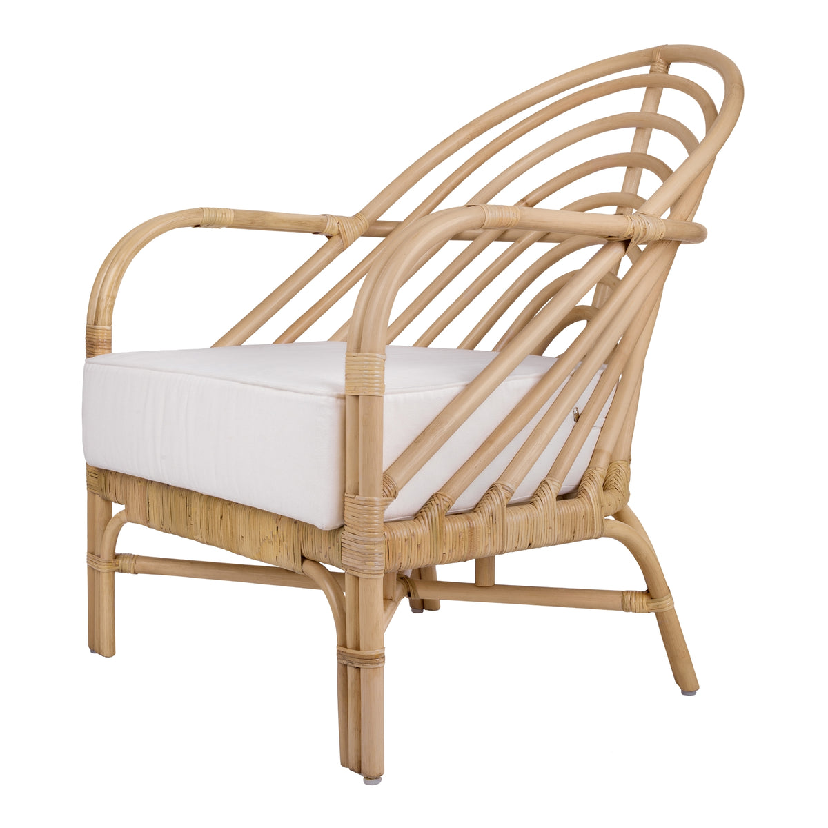 Lana Rattan Accent Arm Chair - Natural