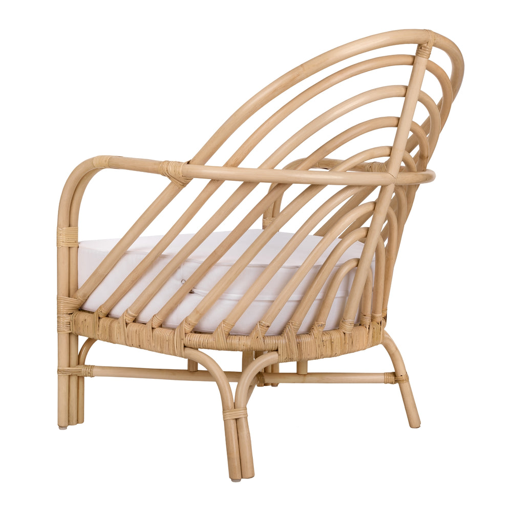 Lana Rattan Accent Arm Chair - Natural - view 6