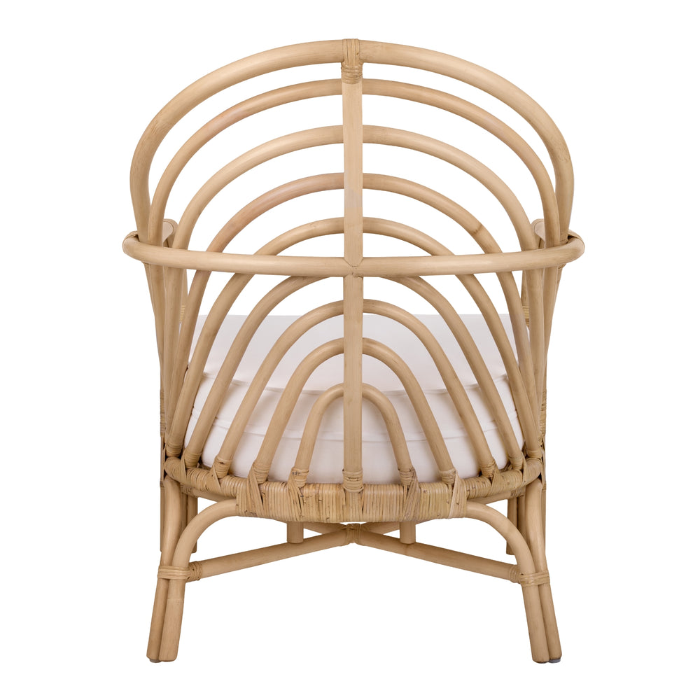 Lana Rattan Accent Arm Chair - Natural - view 5