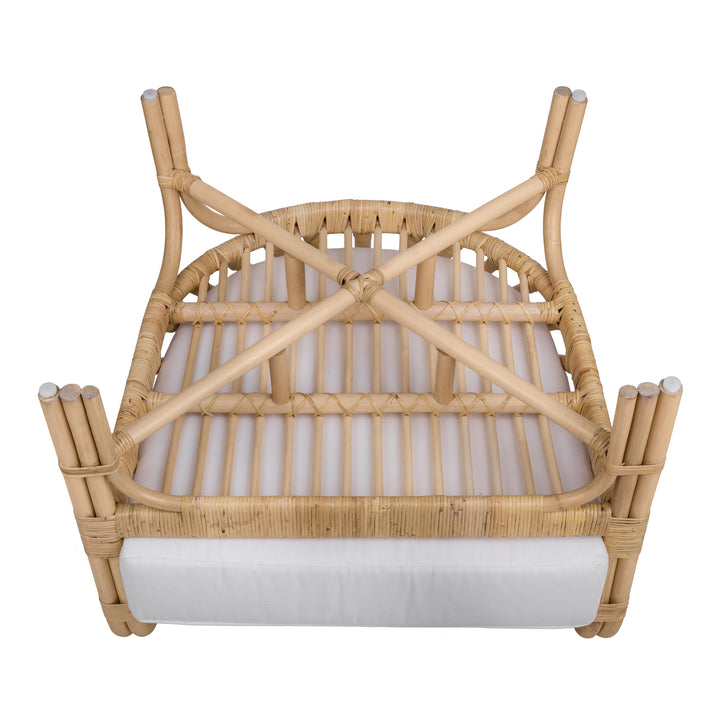 Lana Rattan Accent Arm Chair - Natural - view 8