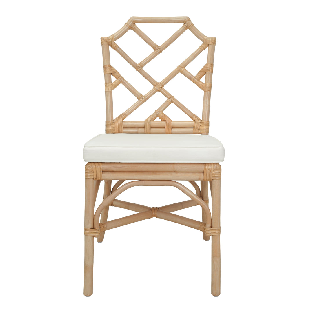 Kara Rattan Dining Side Chair - Natural - view 3