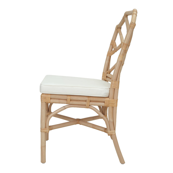 Kara Rattan Dining Side Chair - Natural - view 4