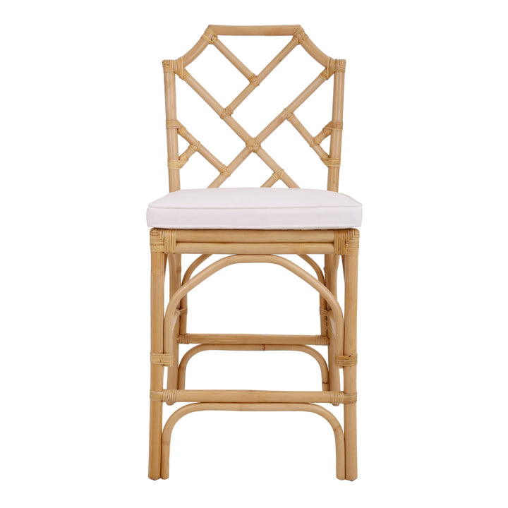 Kara Rattan Counter Stool - Natural - view 3