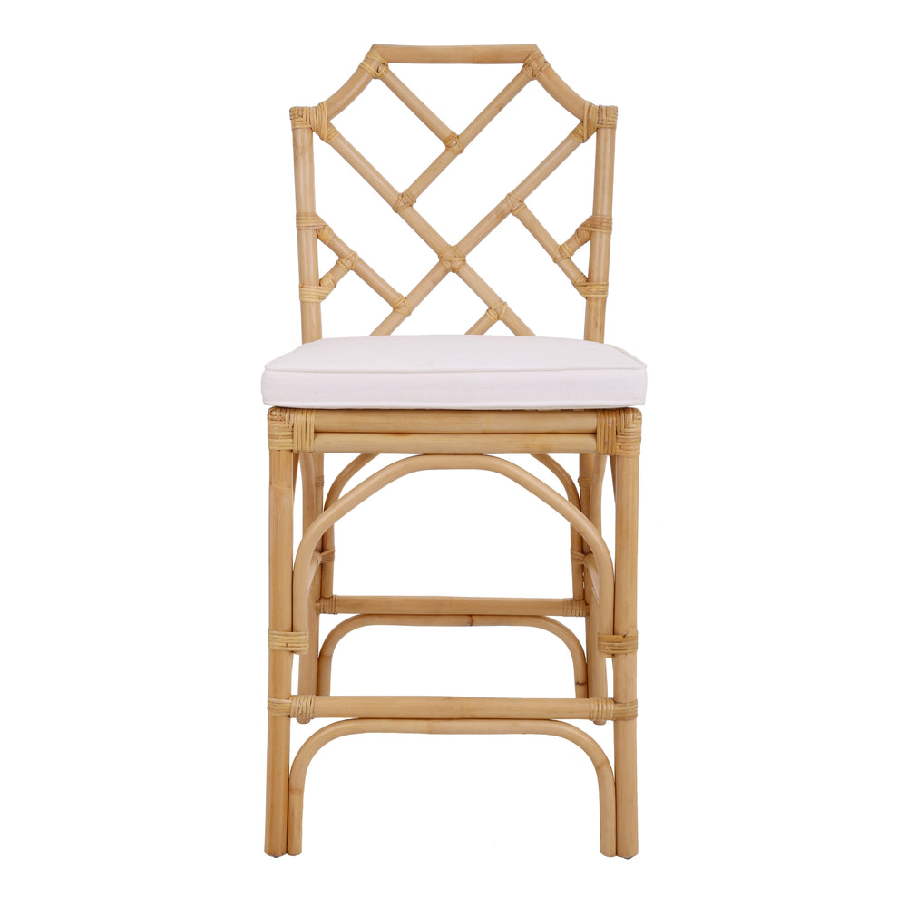 Kara Rattan Counter Stool - Natural - view 3