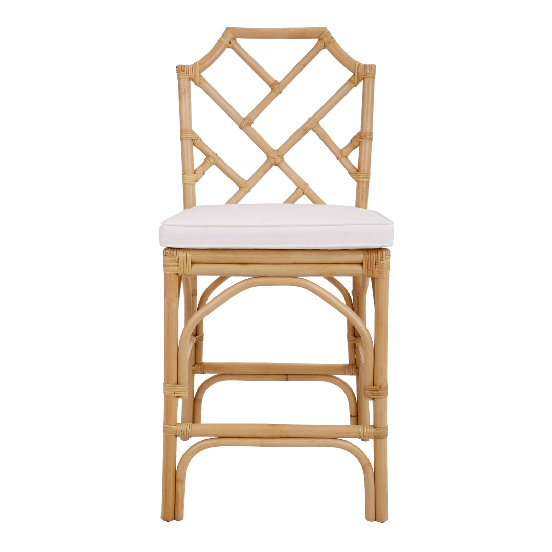 Kara Rattan Counter Stool - Natural - view 3